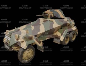 军用迷你坦克Blend模型