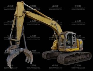 抓式挖掘机Blend模型