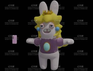 疯狂的卡通兔子Blend模型