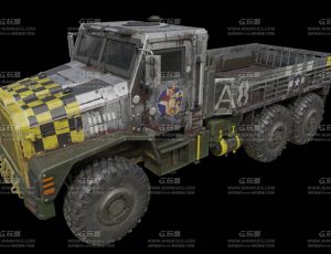 高级改装皮卡车Blend模型