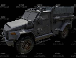 军事押送车Blend模型