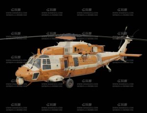 高级救援飞机Blend模型