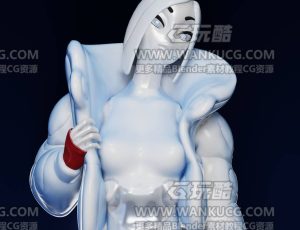 科幻冰冻女孩Blend模型