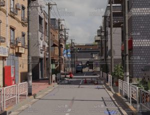 日本清晨小镇Blend工程源文件