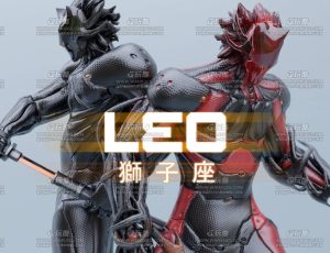 狮子座外星机器人战士Blend模型