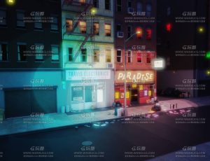 1980老街Blend工程源文件