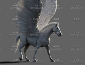 带动画的奇幻飞马Blend模型