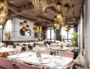 法式餐厅超写实渲染场景Blend工程源文件