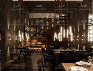 高级静吧餐厅超写实渲染场景Blend工程源文件
