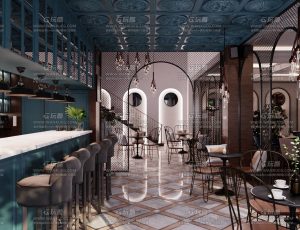 酒吧餐厅超写实渲染场景Blend工程源文件