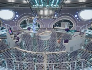 科幻未来机械高级控制室场景Blend工程源文件