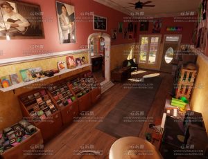 唱片商店场景Blend工程源文件