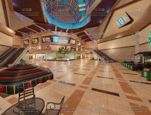 大型商圈商场场景Blend工程源文件