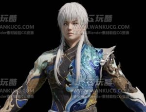 古代武侠修仙男角色Blend模型