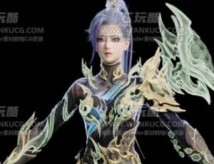 古代武侠修仙女角色Blend模型