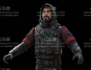 中东特种部队士兵Blend模型