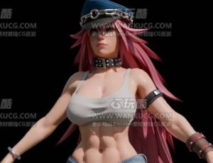 街头快打女流氓角色Blend模型