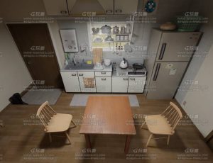 日本家庭套房场景Blend工程源文件