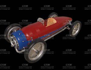 复古单人车Blend模型