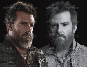 CGMA创建电影级超写实人物男性大师课程