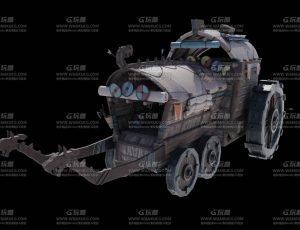 幻想世界马车车厢Blend模型