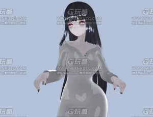 卡通三渲二女鬼贞子Blend模型