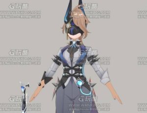 原神冰霜特工Blend模型