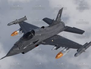 战争战斗飞机Blend模型