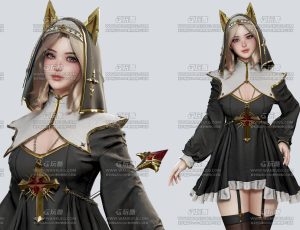 UE5素材—猫女祭司