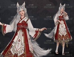 UE5素材—美丽狐女孩