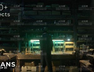 UE5素材—高精度工作坊场景