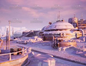 UE5素材—科幻雪站