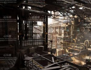 UE5素材—废弃工厂区