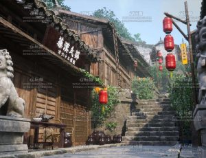UE5素材—中国山城客栈