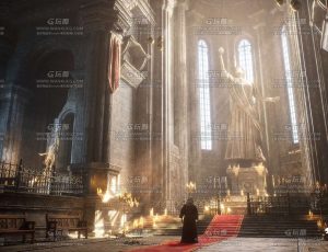 UE5素材—古老大教堂环境