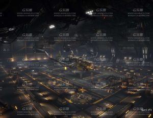 UE5素材—科幻机库