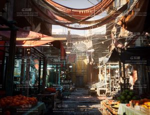 UE5素材—市场街环境