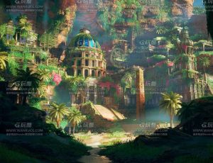 UE5素材—幻想天堂失落园