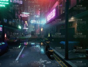 UE5素材—霓虹城市