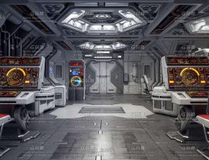 电影级科幻控制室Blend工程源文件