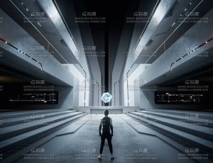 科技仪式场景C4D工程源文件