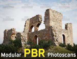 扫描高精度荒废建模模型包Blend资产库