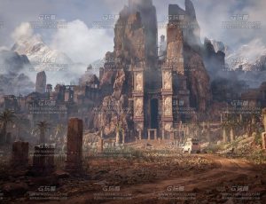 玩酷CG网—神秘寺庙建筑模型