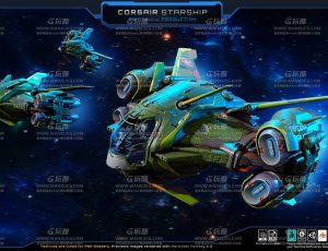 高级精细宇宙飞船Blend模型