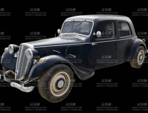 军官座驾老爷车Blend模型