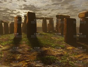 巨石阵场景环境Blend工程源文件