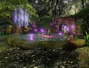 仙女花园场景Blend工程源文件