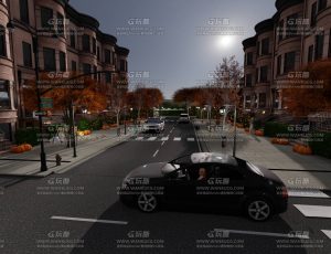 万圣节纽约街头场景Blend工程源文件