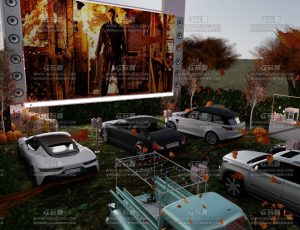 汽车派对环境场景Blend工程源文件