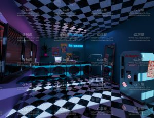 赛博朋克风格洗衣店Blend工程源文件